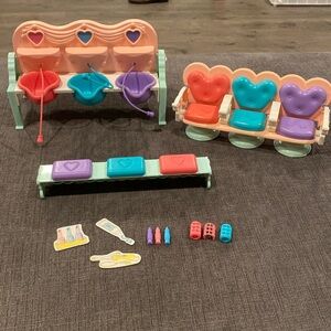 Vintage 1992 Tyco Quints Cousins Care N Curl Hair Salon      toy toys kids girls